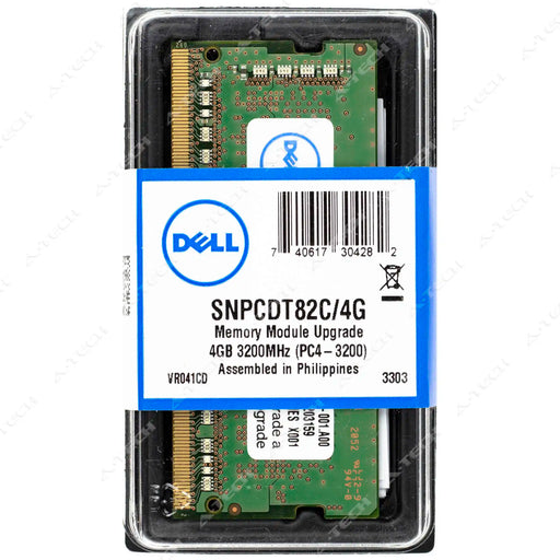 0CDT82 - Dell 4GB DDR4-3200 SODIMM Laptop RAM Memory