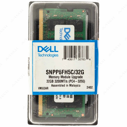 P6FH5 - Dell 32GB DDR4-3200 SODIMM Laptop RAM Memory
