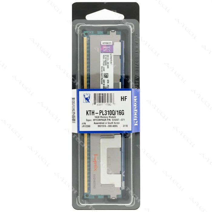 KTH-PL310Q/16G - Kingston RAM 16GB 4Rx4 PC3-8500 RDIMM DDR3 1066MHz ECC Registered Server Memory Module