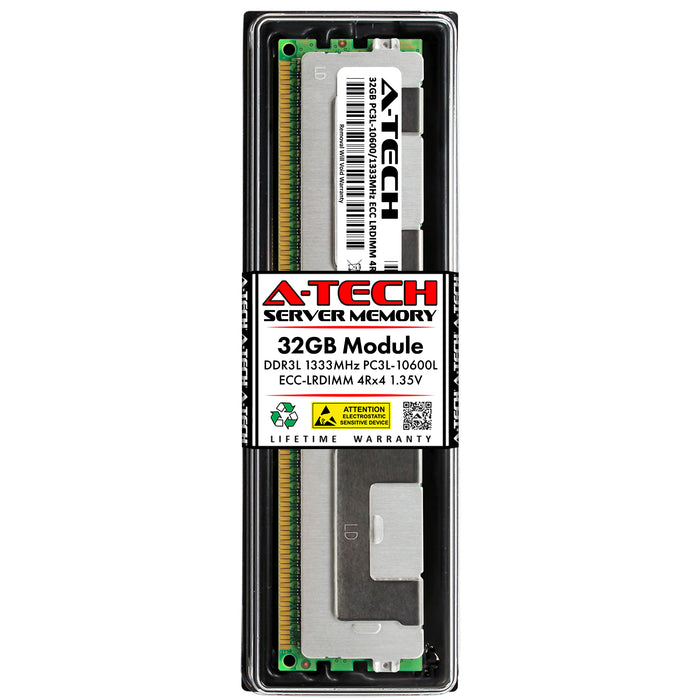 MT72KSS4G72PZ-1G4N1 Micron 32GB DDR3 1333 MHz PC3-10600 4Rx4 1.35V LRDIMM ECC Load Reduced LRDIMM Server Memory RAM Replacement Module