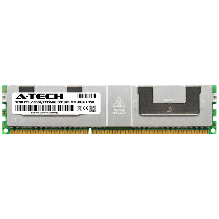 Supermicro SUPER X9DRT-PIBQ Memory RAM | 32GB 4Rx4 DDR3 1333MHz (PC3-10600) LRDIMM 1.35V