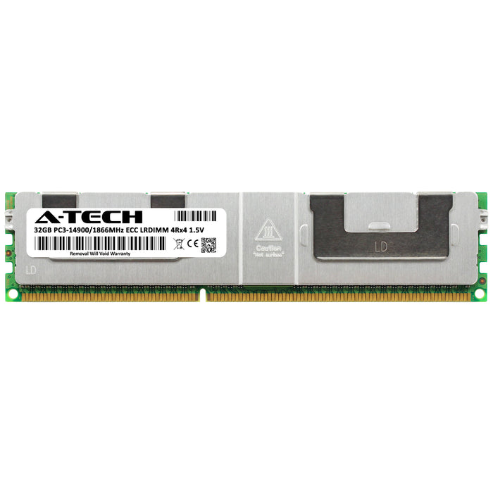 32GB RAM Replacement for HP Genuine 712384-081 DDR3 1866 MHz PC3-14900 4Rx4 1.5V ECC Load Reduced Server Memory Module