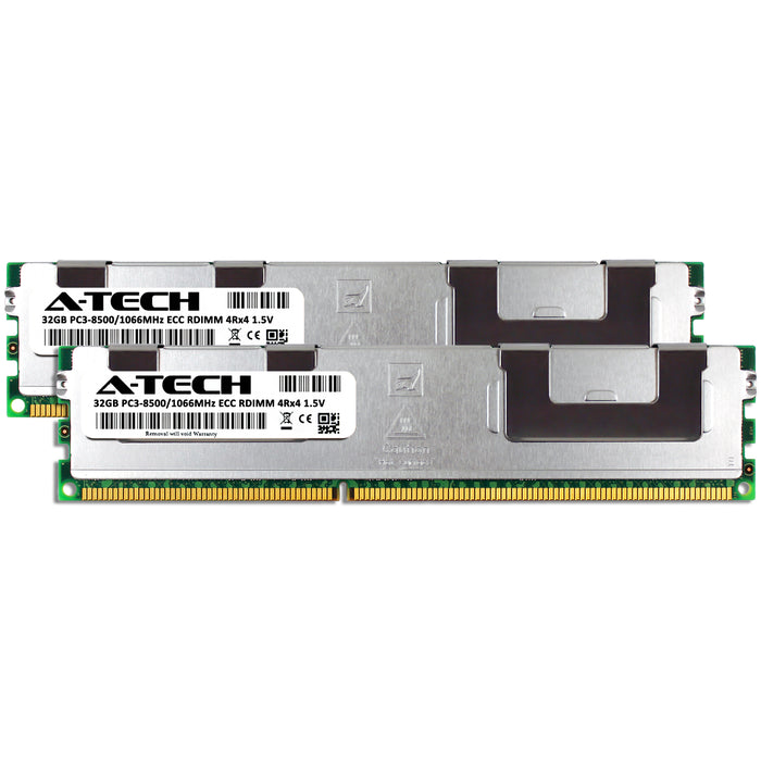 Dell PowerEdge M610x Memory RAM | 64GB Kit (2x32GB) 4Rx4 DDR3 1066MHz (PC3-8500) RDIMM 1.5V