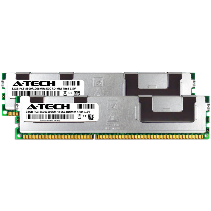 Dell PowerEdge R820 Memory RAM | 64GB Kit (2x32GB) 4Rx4 DDR3 1066MHz (PC3-8500) RDIMM 1.5V