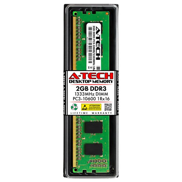 2GB DDR3-1333 (PC3-10600) DIMM SR x16 Desktop Memory RAM