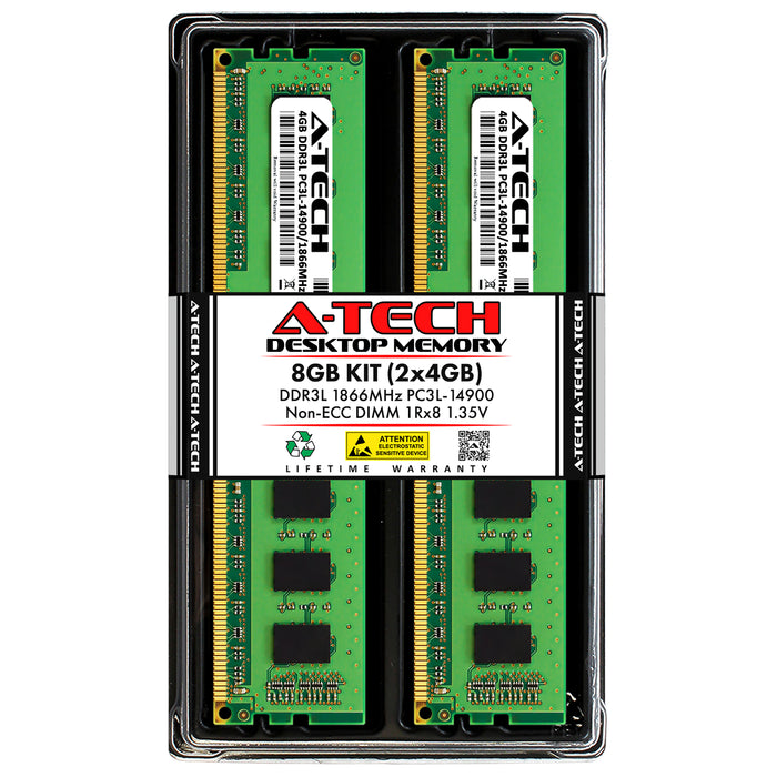 8GB Kit (2 x 4GB) DDR3L-1866 (PC3-14900) DIMM SR x8 Desktop Memory RAM