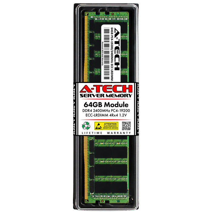 64GB RAM Replacement for Supermicro MEM-DR464L-SL01-LR24 DDR4 2400 MHz PC4-19200 4DRx4 (4Rx4) 1.2V ECC Load Reduced Server Memory Module