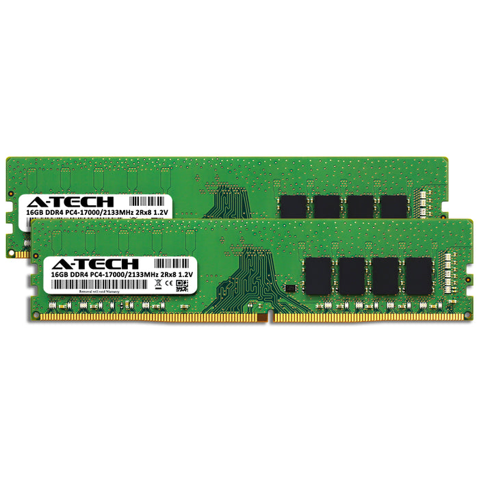 32GB Kit (2 x 16GB) DDR4-2133 (PC4-17000) DIMM DR x8 Desktop Memory RAM