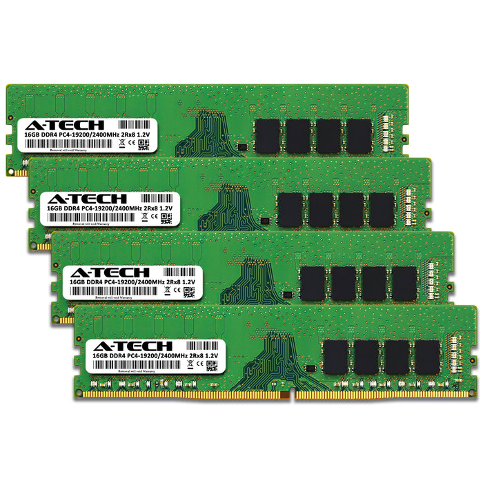 64GB Kit (4 x 16GB) DDR4-2400 (PC4-19200) DIMM DR x8 Desktop Memory RAM