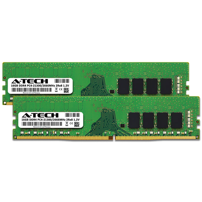 32GB Kit (2 x 16GB) DDR4-2666 (PC4-21300) DIMM DR x8 Desktop Memory RAM
