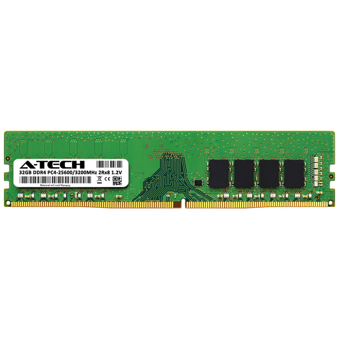 32GB DDR4 288-Pin 3200MHz UDIMM (2Rx8) RAM