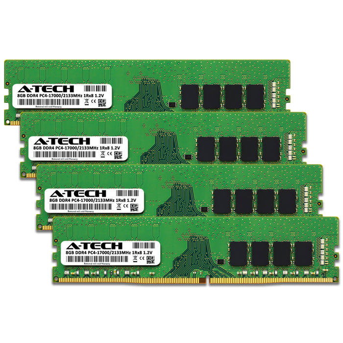 32GB Kit (4 x 8GB) DDR4-2133 (PC4-17000) DIMM SR x8 Desktop Memory RAM