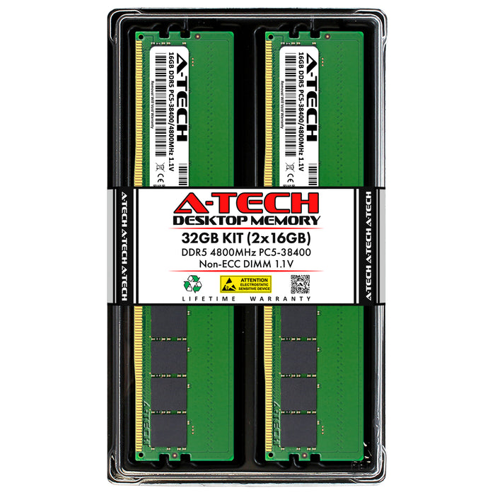 32GB Kit (2 x 16GB) DDR5-4800 (PC5-38400) DIMM Desktop Memory RAM