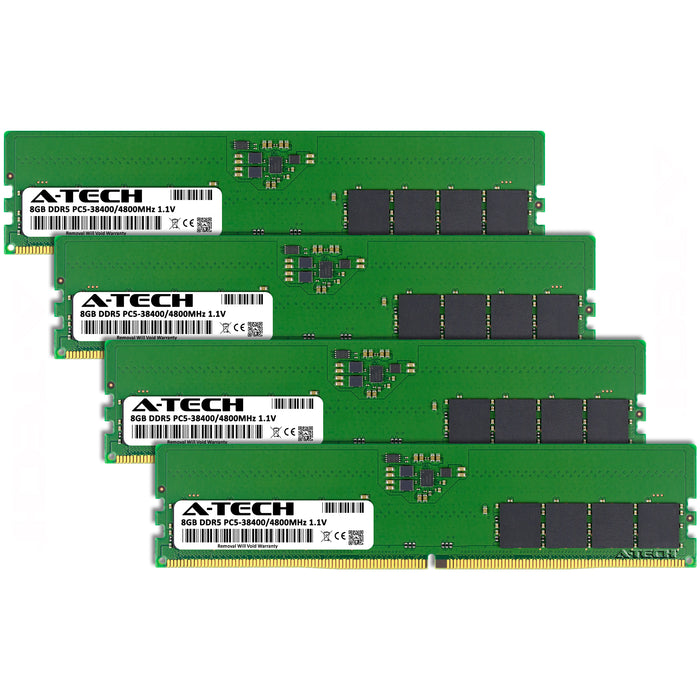 32GB Kit (4 x 8GB) DDR5-4800 (PC5-38400) DIMM Desktop Memory RAM