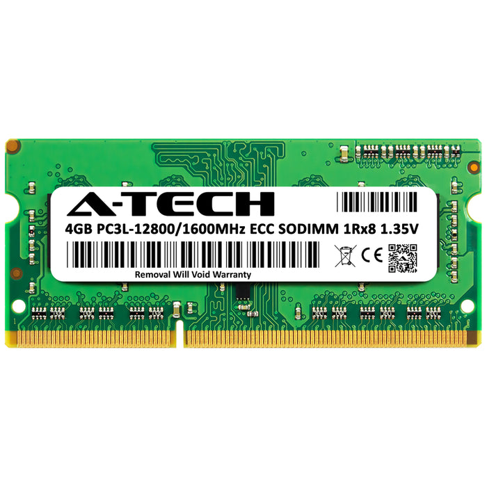 4GB RAM Replacement for Kingston KVR16LSE11/4 DDR3 1600 MHz PC3-12800 1Rx8 1.35V ECC Unbuffered Server Memory Module