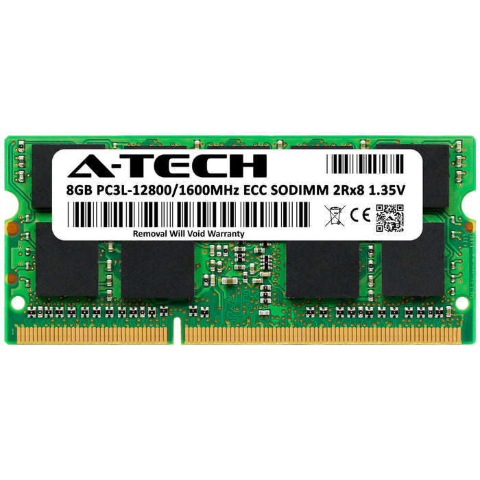 CT102472BF160B - Crucial Equivalent RAM 8GB 2Rx8 PC3-12800 ECC SODIMM DDR3 1600MHz ECC Unbuffered Memory Module