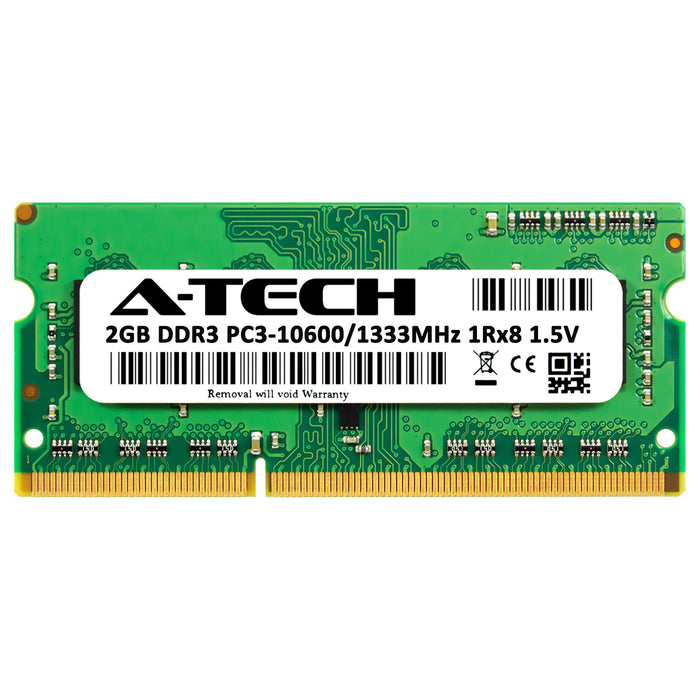 2GB DDR3-1333 (PC3-10600) SODIMM SR x8 Laptop Memory RAM
