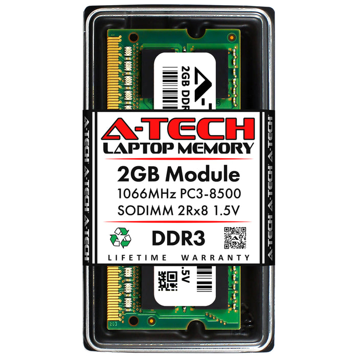 2GB RAM Replacement for Samsung M471B5673EH1-CF8 DDR3 1066 MHz PC3-8500 2Rx8 1.5V Non-ECC Laptop Memory Module