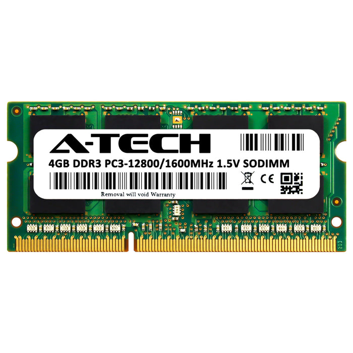 KTH-X3C/4G - Kingston Equivalent RAM 4GB PC3-12800 SODIMM DDR3 1600MHz Non-ECC Unbuffered Laptop Memory Module