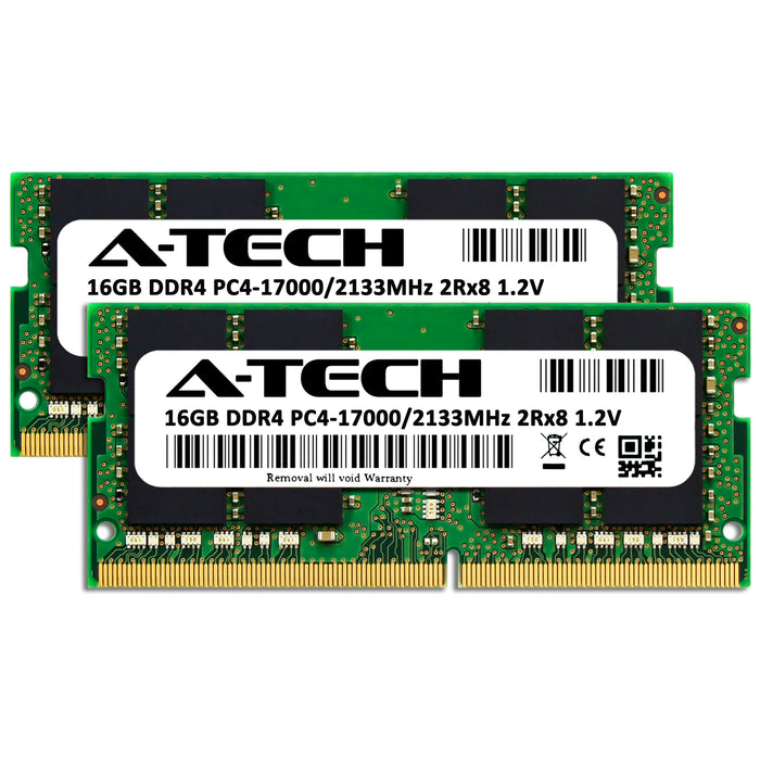 32GB Kit (2 x 16GB) DDR4-2133 (PC4-17000) SODIMM DR x8 Laptop Memory RAM