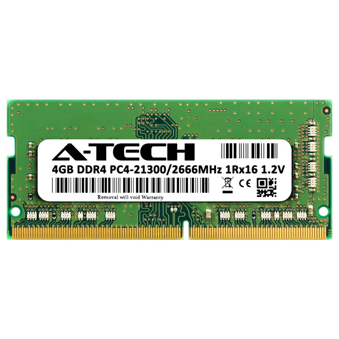 MTA4ATF51264HZ-2G6E3 - Micron Equivalent RAM 4GB 1Rx16 PC4-21300 SODIMM DDR4 2666MHz Non-ECC Unbuffered Laptop Memory Module