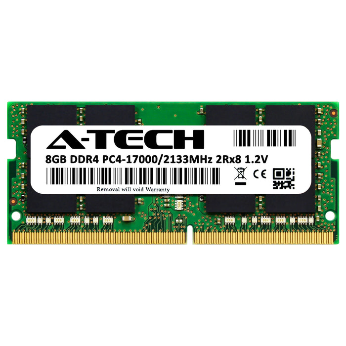 820448-857 - HP Equivalent RAM 8GB 2Rx8 PC4-17000 SODIMM DDR4 2133MHz Non-ECC Unbuffered Laptop Memory Module