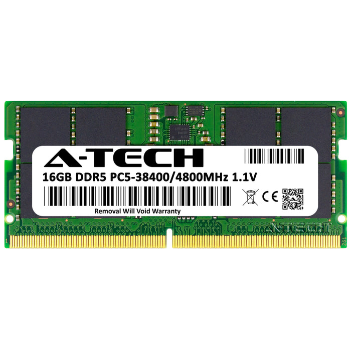 16GB DDR5-4800 (PC5-38400) SODIMM Laptop Memory RAM