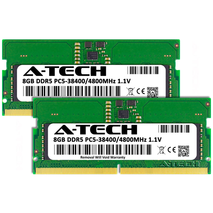 16GB Kit (2 x 8GB) DDR5-4800 (PC5-38400) SODIMM Laptop Memory RAM