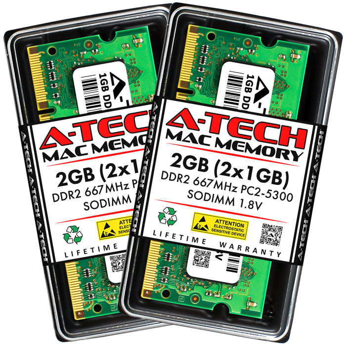 Apple iMac (20-inch, Mid 2007) Memory RAM | 2GB Kit (2x1GB) DDR2 667MHz (PC2-5300) SODIMM