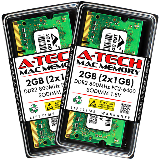 Apple MacBook (13-inch, Mid 2009) Memory RAM | 2GB Kit (2x1GB) DDR2 800MHz (PC2-6400) SODIMM