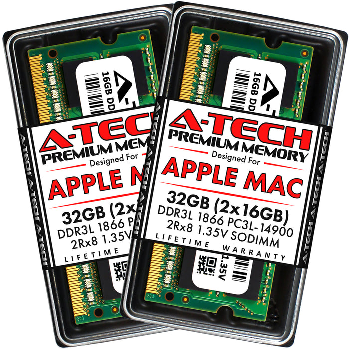 Apple iMac (Retina 5K, 27-inch, Late 2015) Memory RAM | 32GB Kit (2x16GB) DDR3 1866MHz (PC3-14900) SODIMM 1.35V