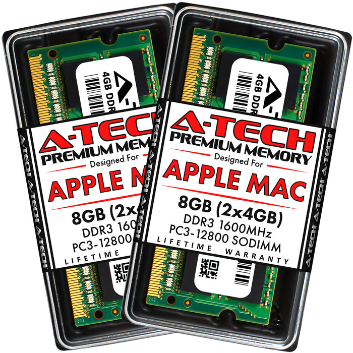 Apple MacBook Pro (15-inch, Mid 2012) Memory RAM | 8GB Kit (2x4GB) DDR3 1600MHz (PC3-12800) SODIMM 1.5V