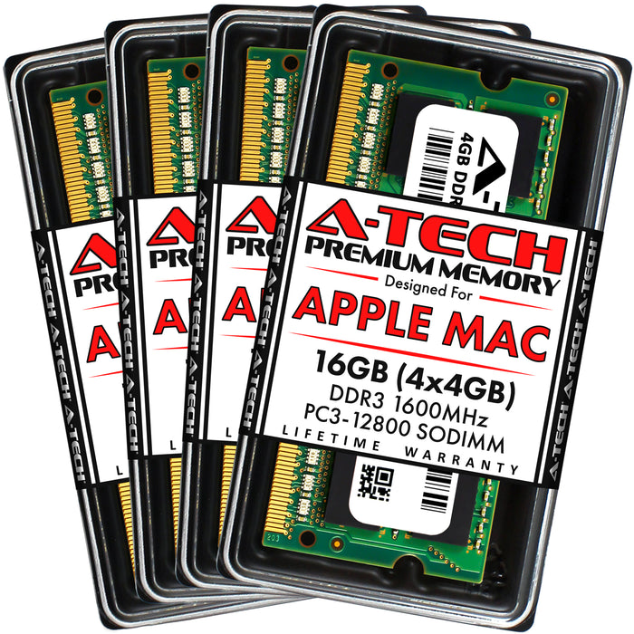 Apple iMac (Retina 5K, 27-inch, Late 2014) Memory RAM | 16GB Kit (4x4GB) DDR3 1600MHz (PC3-12800) SODIMM 1.5V
