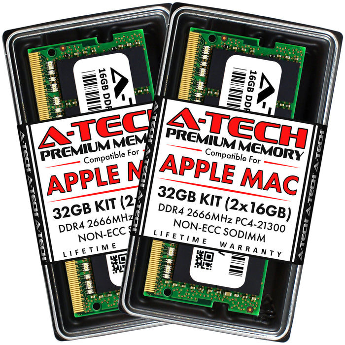 Apple Mac mini (Early 2020) Memory RAM | 32GB Kit (2x16GB) DDR4 2666MHz (PC4-21300) SODIMM