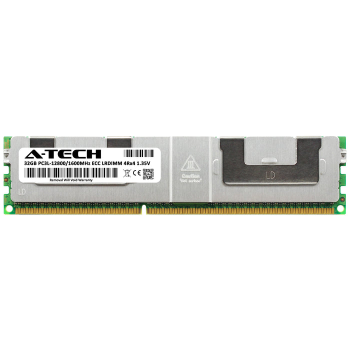 Supermicro SUPER X9DBU-3F Memory RAM | 32GB 4Rx4 DDR3 1600MHz (PC3-12800) LRDIMM 1.35V