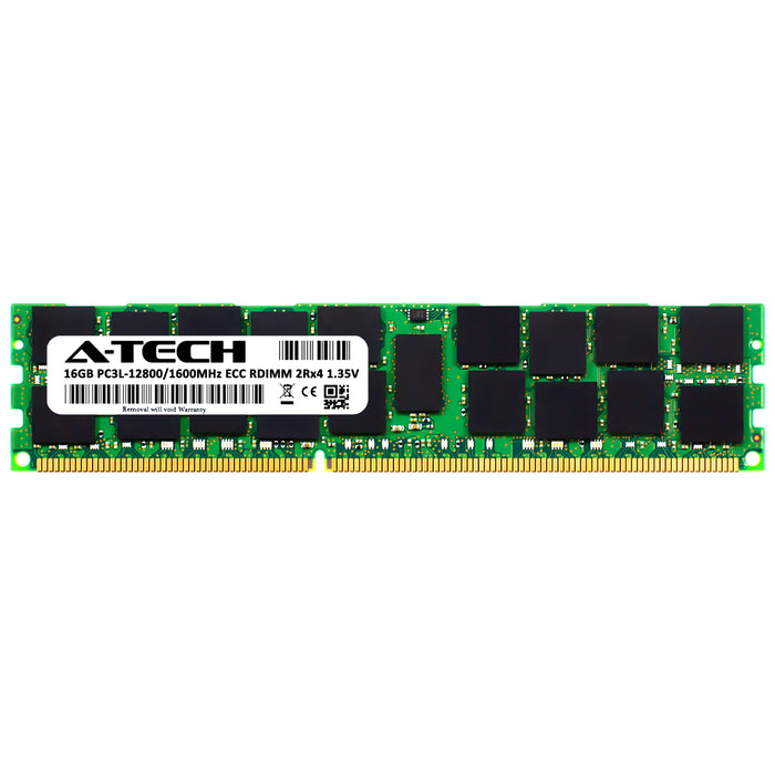 Dell PowerEdge R610 Memory RAM | 16GB 2Rx4 DDR3 1600MHz (PC3-12800) RDIMM 1.35V