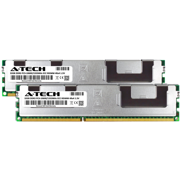Dell PowerEdge R420 Memory RAM | 64GB Kit (2x32GB) 4Rx4 DDR3 1333MHz (PC3-10600) RDIMM 1.5V