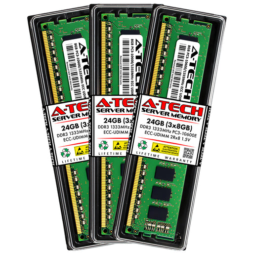 Apple Mac Pro (Mid 2010, 12-Core) Memory RAM | 24GB Kit (3x8GB) 2Rx8 DDR3 1333MHz (PC3-10600) ECC UDIMM 1.5V