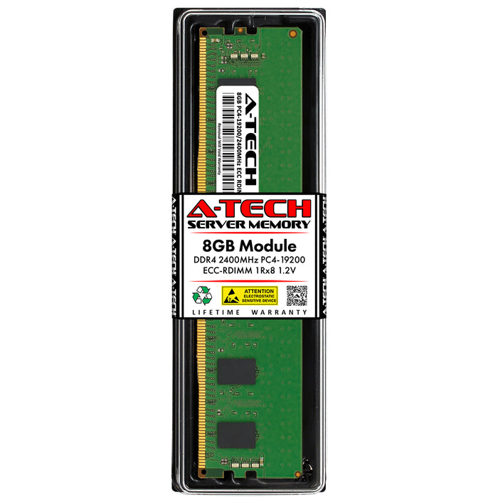 KSM24RS8/8HCI Kingston 8GB DDR4 2400 MHz PC4-19200 1Rx8 1.2V RDIMM ECC Registered Server Memory RAM Replacement Module