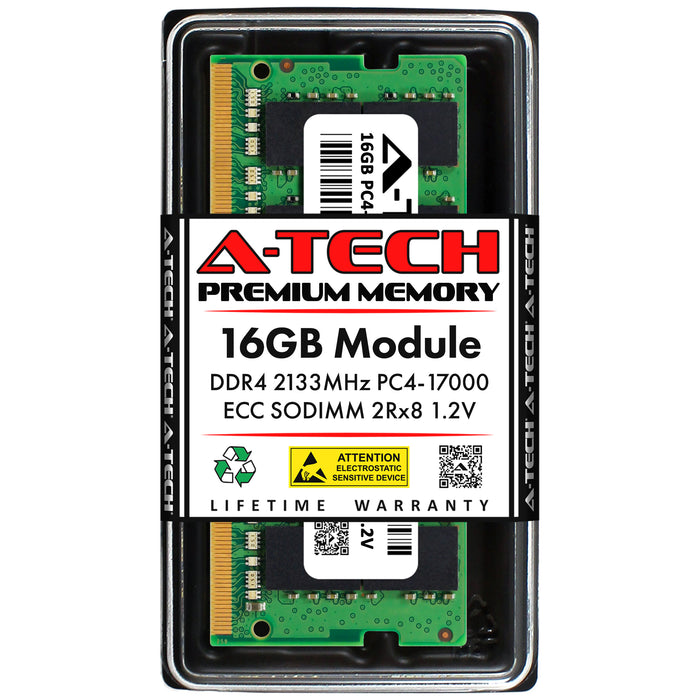 A8860720 - Dell Equivalent RAM 16GB 2Rx8 PC4-17000 ECC SODIMM DDR4 2133MHz ECC Unbuffered Memory Module