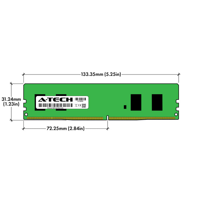 A-Tech 8GB Kit (2x4GB) DDR4-2133 (PC4-17000) DIMM 1Rx16 Desktop Memory RAM