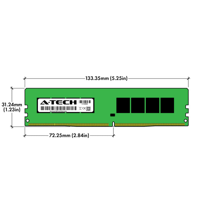 A-Tech 16GB PC4-25600 Desktop DIMM DDR4 3200 MHz Non-ECC 288-Pin