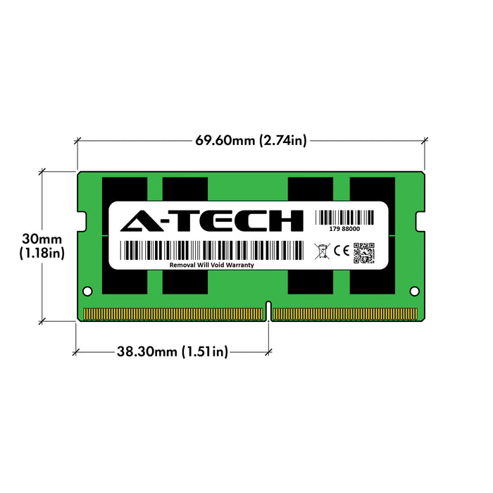 820570-001 - HP Equivalent RAM 8GB 2Rx8 PC4-17000 SODIMM DDR4 2133MHz Non-ECC Unbuffered Laptop Memory Module