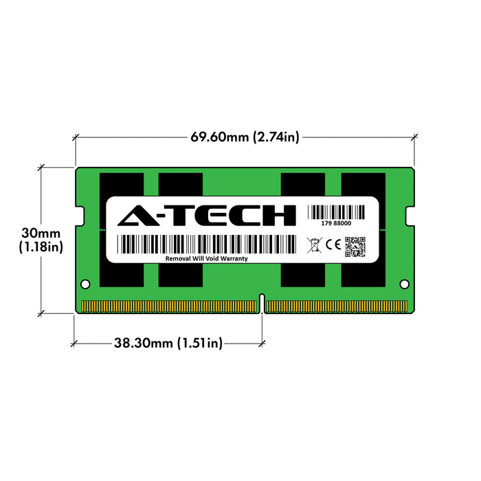 MTA16ATF2G64HZ-2G6E1 - Micron Equivalent RAM 16GB 2Rx8 PC4-21300 SODIMM DDR4 2666MHz Non-ECC Unbuffered Laptop Memory Module
